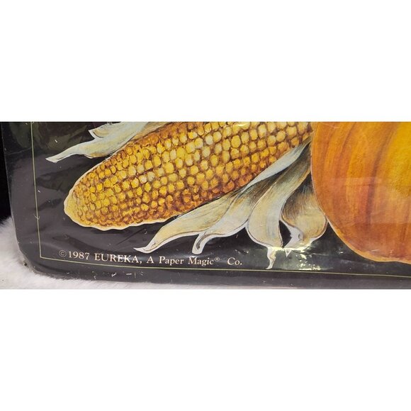 Vintage 12" Cornucopia Honey Comb Tissue Centerpiece Thanksgiving New Old Stock - Picture 3 of 5